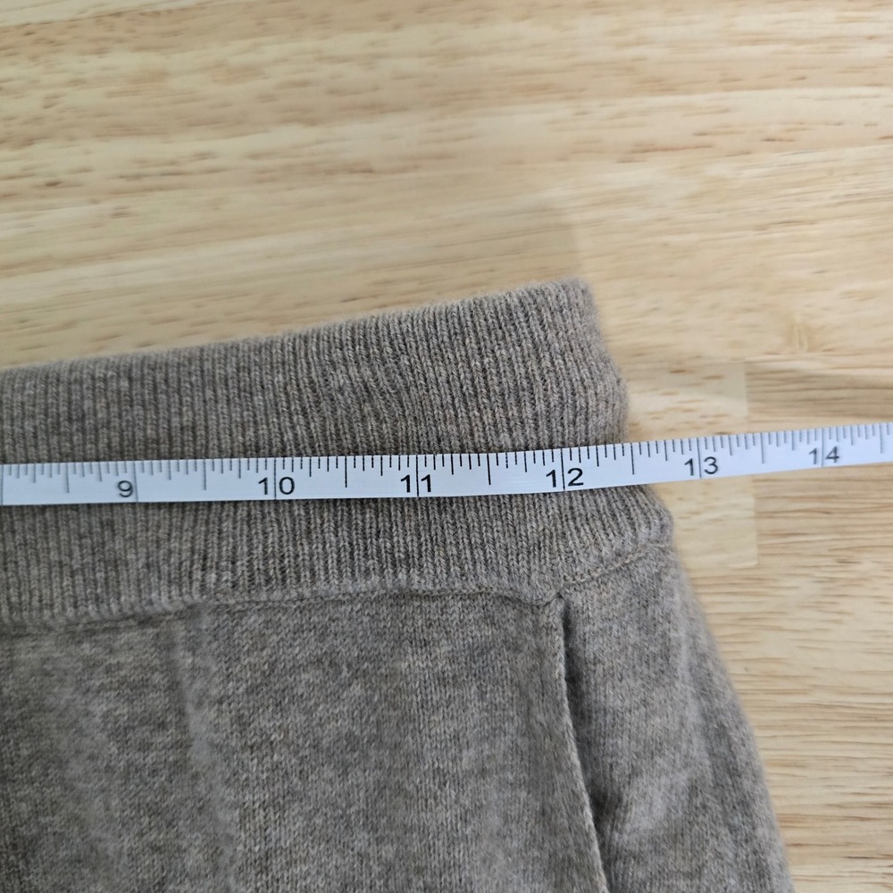 NWT Gentle Herd Women's 100% Wool Knit Lounge Pants Size 1 (US XS) Brown Elastic - Picture 5 of 9